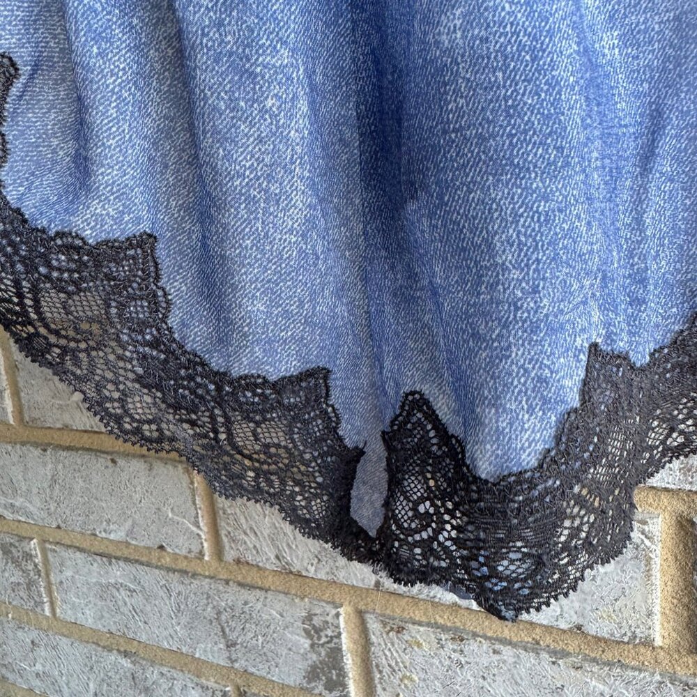 Savage X Fenty Denim Print Romper Lingerie Women's Size M. - Picture 6 of 7